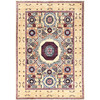 Mamluk Wool Hand Knotted Rug Ivory Ivory 4.9X7.1 -O085860
