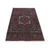Mamluk Wool Hand Knotted Rug Red Gray 3.10X6.0 -O087611