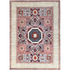 Mamluk Wool Hand Knotted Rug Red Ivory 8.10X12.0 -O085871