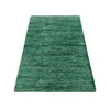 Modern and Contemporary Sari Silk Hand Knotted Rug Green No Border 2.0X3.1 -O078294