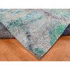 Modern and Contemporary Sari Silk Hand Knotted Rug Grey No Border 8.9X11.10 -O087097