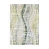 Modern and Contemporary Silk Hand Knotted Rug Green No Border 5.1X7.3 -O075477