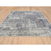 Modern and Contemporary Wool & Art Silk Hand Loomed Rug Grey No Border 10.0X10.1 -O063276