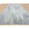 Modern and Contemporary Wool & Art Silk Hand Loomed Rug Grey No Border 12.0X18.0 -O063302