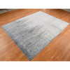 Modern and Contemporary Wool & Pure Silk Hand Knotted Rug Grey No Border 9.0X11.10 -O087134
