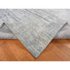 Modern and Contemporary Wool & Pure Silk Hand Knotted Rug Grey No Border 9.0X11.10 -O087134