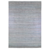 Modern and Contemporary Wool & Silk Hand Knotted Rug Blue No Border 10.0X14.2 -O066744