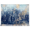 Modern and Contemporary Wool & Silk Hand Knotted Rug Blue No Border 12.0X11.9 -O084727