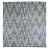 Modern and Contemporary Wool & Silk Hand Knotted Rug Blue No Border 12.0X12.0 -O066386