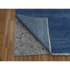Modern and Contemporary Wool & Silk Hand Knotted Rug Blue No Border 12.0X18.0 -O079358