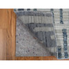 Modern and Contemporary Wool & Silk Hand Knotted Rug Blue No Border 2.6X12.3 -O078096