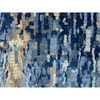 Modern and Contemporary Wool & Silk Hand Knotted Rug Blue No Border 2.8X9.9 -O063910