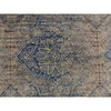 Modern and Contemporary Wool & Silk Hand Knotted Rug Blue No Border 3.0X5.0 -O078248
