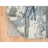 Modern and Contemporary Wool & Silk Hand Knotted Rug Blue No Border 4.2X11.9 -O064551