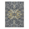 Modern and Contemporary Wool & Silk Hand Knotted Rug Blue No Border 8.0X10.2 -O087702