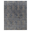 Modern and Contemporary Wool & Silk Hand Knotted Rug Blue No Border 8.9X12.0 -O087123