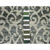 Modern and Contemporary Wool & Silk Hand Knotted Rug Green No Border 2.9X8.0 -O080151