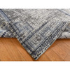 Modern and Contemporary Wool & Silk Hand Knotted Rug Grey Blue 5.2X6.10 -O087177