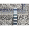 Modern and Contemporary Wool & Silk Hand Knotted Rug Grey Blue 5.2X6.10 -O087177