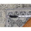 Modern and Contemporary Wool & Silk Hand Knotted Rug Grey Gray 2.0X2.1 -O078029