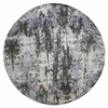 Modern and Contemporary Wool & Silk Hand Knotted Rug Grey No Border 10.0X10.0 -O075088