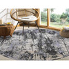 Modern and Contemporary Wool & Silk Hand Knotted Rug Grey No Border 10.0X10.0 -O075088