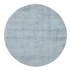 Modern and Contemporary Wool & Silk Hand Knotted Rug Grey No Border 10.0X10.0 -O087754