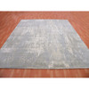 Modern and Contemporary Wool & Silk Hand Knotted Rug Grey No Border 10.0X10.3 -O075339