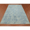 Modern and Contemporary Wool & Silk Hand Knotted Rug Grey No Border 10.0X13.8 -O079291