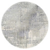 Modern and Contemporary Wool & Silk Hand Knotted Rug Grey No Border 11.9X11.9 -O062693