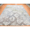 Modern and Contemporary Wool & Silk Hand Knotted Rug Grey No Border 12.3X15.3 -O087998