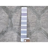 Modern and Contemporary Wool & Silk Hand Knotted Rug Grey No Border 2.0X3.0 -O066164