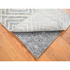 Modern and Contemporary Wool & Silk Hand Knotted Rug Grey No Border 2.0X3.0 -O080353