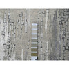 Modern and Contemporary Wool & Silk Hand Knotted Rug Grey No Border 2.5X17.11 -O084615