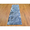 Modern and Contemporary Wool & Silk Hand Knotted Rug Grey No Border 2.6X10.2 -O066776
