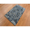 Modern and Contemporary Wool & Silk Hand Knotted Rug Grey No Border 3.0X5.0 -O087612