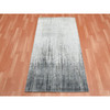 Modern and Contemporary Wool & Silk Hand Knotted Rug Grey No Border 3.0X5.3 -O075262