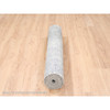 Modern and Contemporary Wool & Silk Hand Knotted Rug Grey No Border 4.1X9.9 -O063062