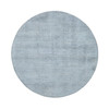 Modern and Contemporary Wool & Silk Hand Knotted Rug Grey No Border 5.10X5.10 -O087371