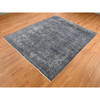 Modern and Contemporary Wool & Silk Hand Knotted Rug Grey No Border 8.0X10.0 -O087057