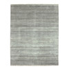 Modern and Contemporary Wool & Silk Hand Knotted Rug Grey No Border 8.0X10.2 -O079317