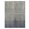 Modern and Contemporary Wool & Silk Hand Knotted Rug Grey No Border 8.0X10.4 -O078155