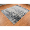 Modern and Contemporary Wool & Silk Hand Knotted Rug Grey No Border 8.10X11.8 -O087128