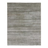 Modern and Contemporary Wool & Silk Hand Knotted Rug Grey No Border 8.1X10.3 -O079614