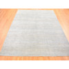 Modern and Contemporary Wool & Silk Hand Knotted Rug Grey No Border 8.1X9.10 -O080065