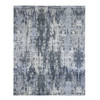 Modern and Contemporary Wool & Silk Hand Knotted Rug Grey No Border 8.2X10.2 -O066741