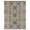 Modern and Contemporary Wool & Silk Hand Knotted Rug Grey No Border 9.0X11.7 -O078146