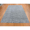 Modern and Contemporary Wool & Silk Hand Knotted Rug Grey No Border 9.2X12.4 -O087109