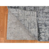 Modern and Contemporary Wool & Silk Hand Knotted Rug Grey No Border 9.2X12.4 -O087109