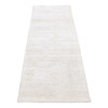 Modern and Contemporary Wool & Silk Hand Knotted Rug Ivory No Border 2.6X6.5 -O087335